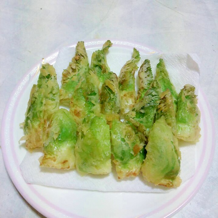 甘くてほろ苦 蕾菜の天ぷら レシピ 作り方 By ティア アスラン 楽天レシピ